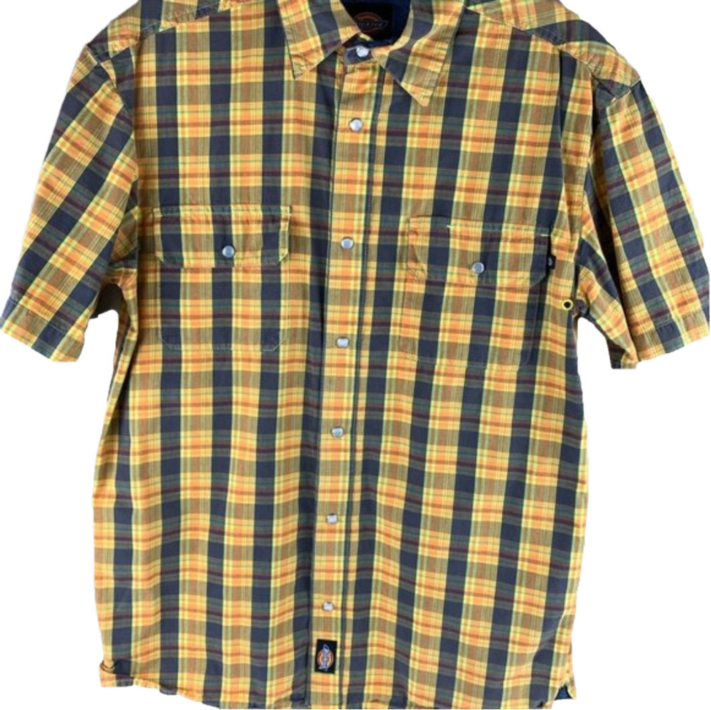 Dickies Men's Short  Sleeve Pearl Snap